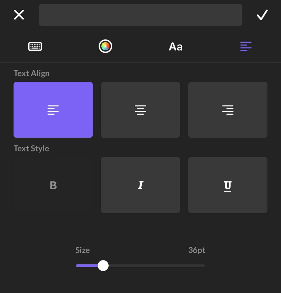 add text to video free video editor android ios font settings