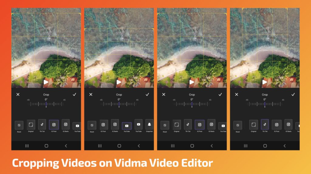 vidma free video editor android ios crop videos for free app