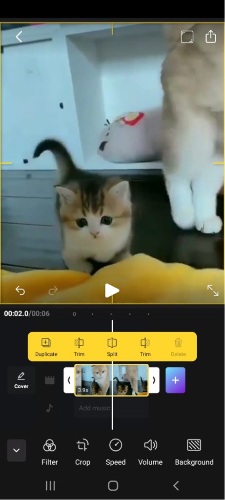 vidma free video editor app crop videos social media aspect ratio 3