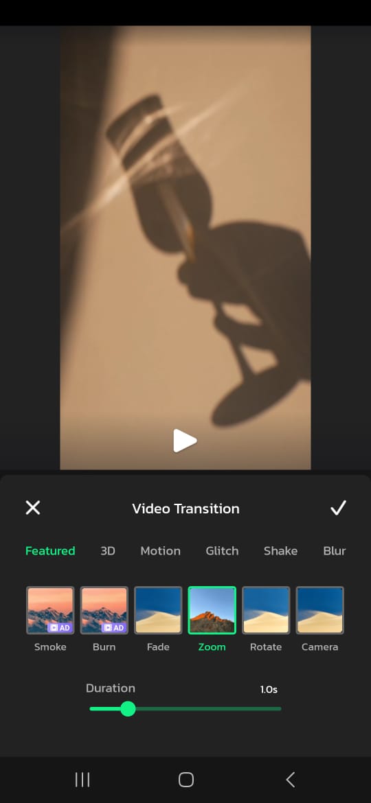 Video transition